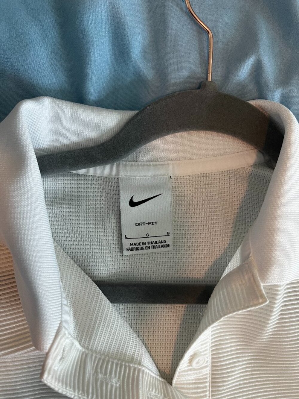 Nike Dri-Fit Golf or Tennis polo size large cream color